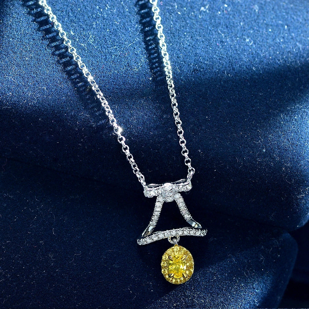 Pendant Necklace Moissanite