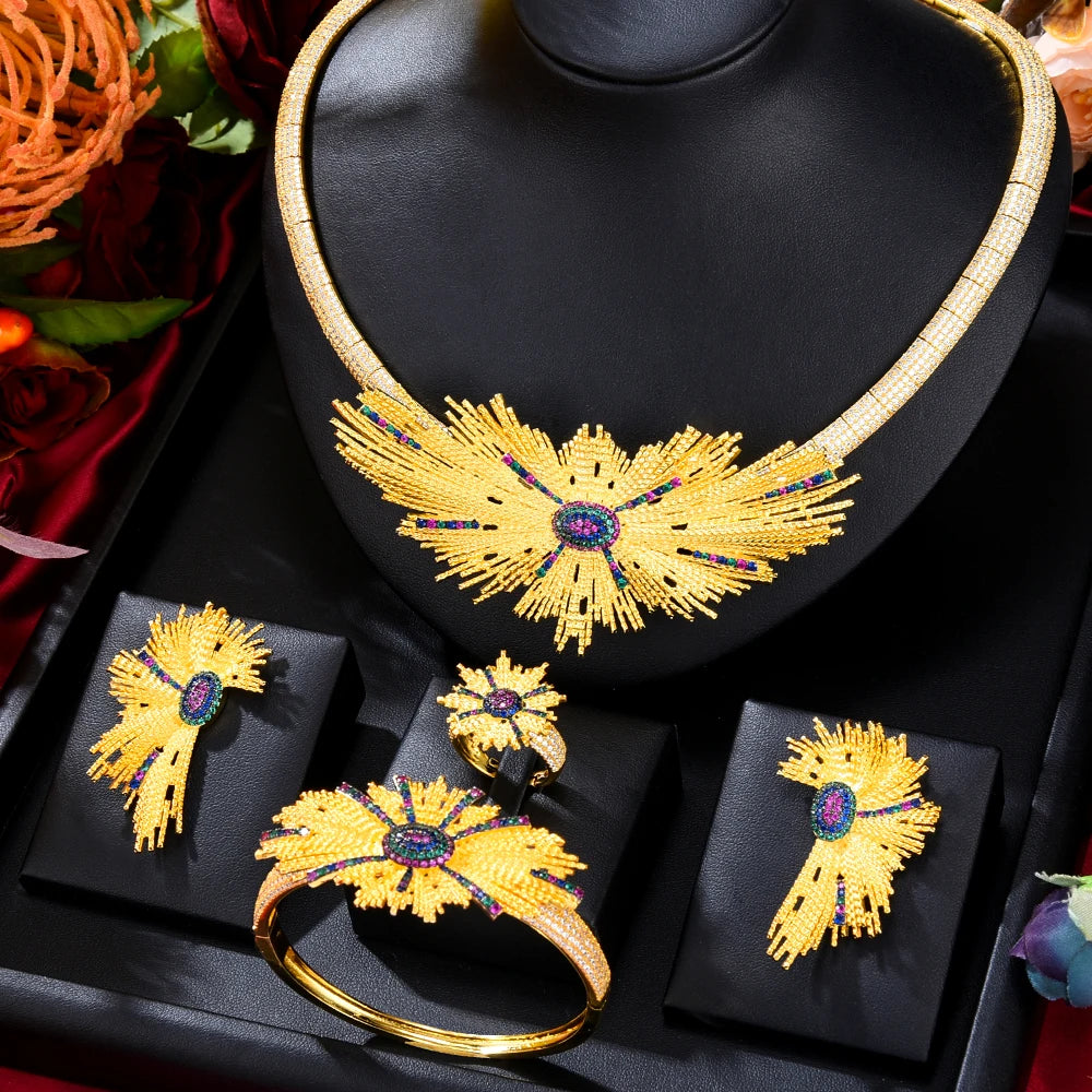 Dubai Bridal Jewelry Set Wedding Engagement Party
