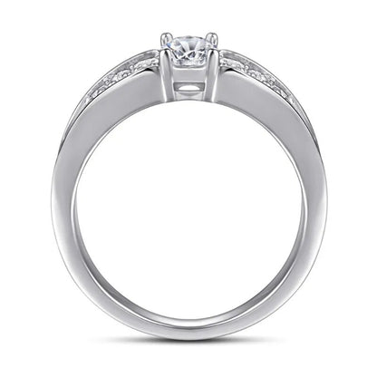 0.5 Carat Moissanite Engagement Wedding Ring