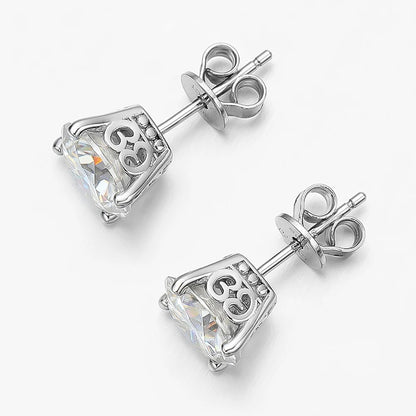 4 Carat a Pair Moissanite Earrings For Women