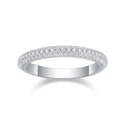 Moissanite Eternity Ring Wedding Band