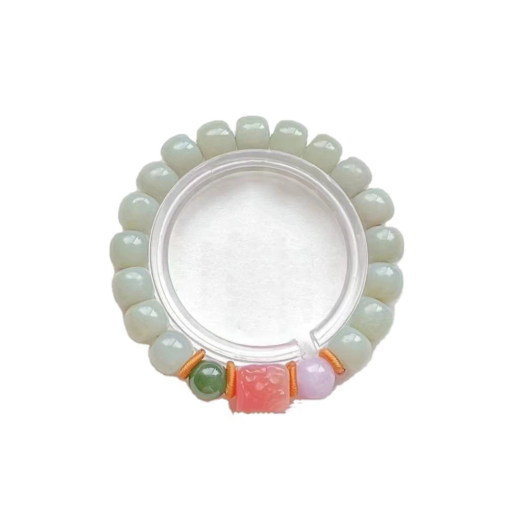 Hotan Jade Agate Multicolor Bracelet