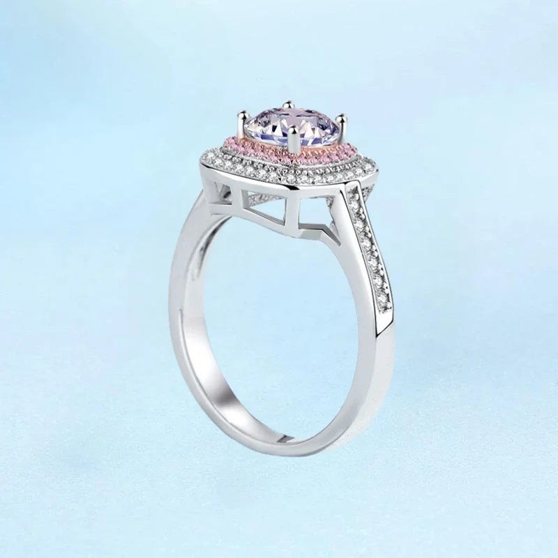 Romantic Girl Birthday Gift 18K White Gold Women Wedding Band 1CT VVS1 D Color Moissanite Diamond PT950 Platinum Valentine's Day