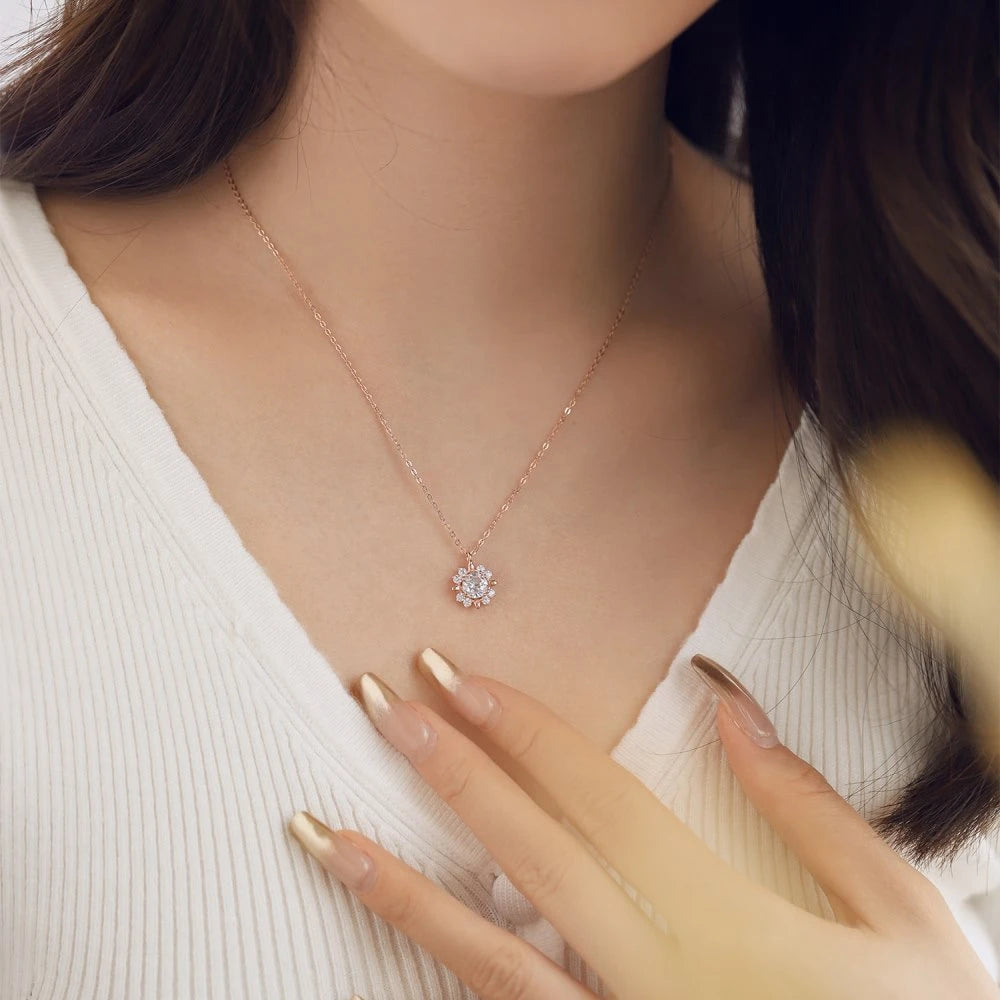 Moissanite Pendant Necklace