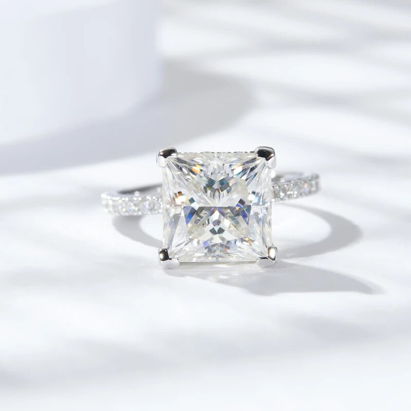 5 Carat All Moissanite Engagement Rings