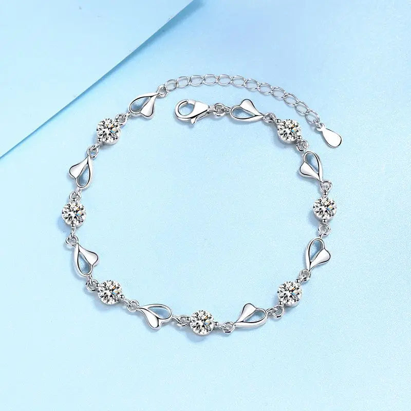 PT950 Platinum bracelet Moissanite Diamond