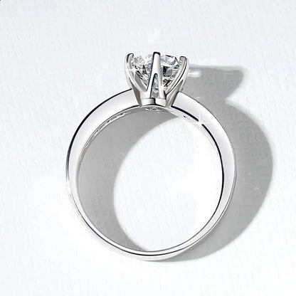 1 Carat Moissanite Diamond Classic Ring