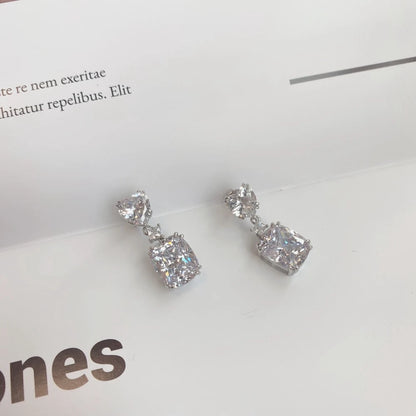 Moissanite Drop Earrings