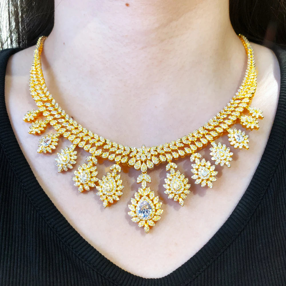Luxury Nigerian Jewelry Set Dubai Bridal
