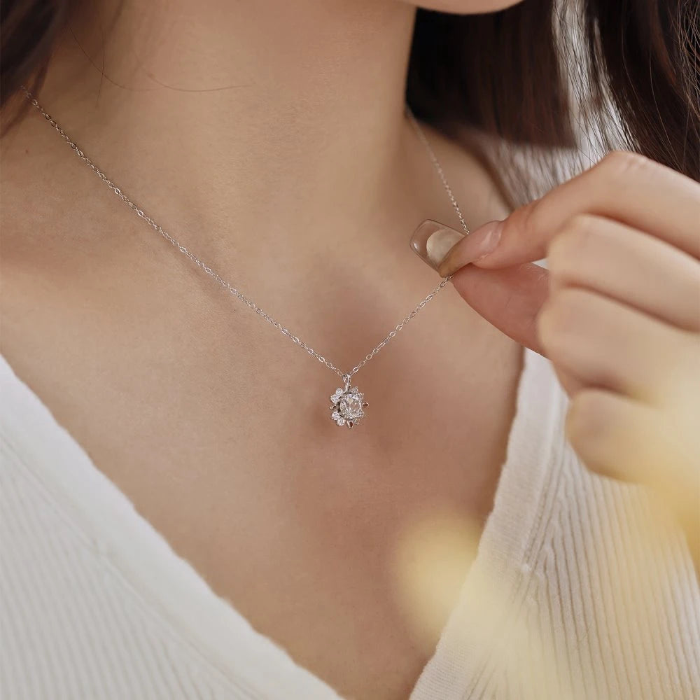 Moissanite Pendant Necklace