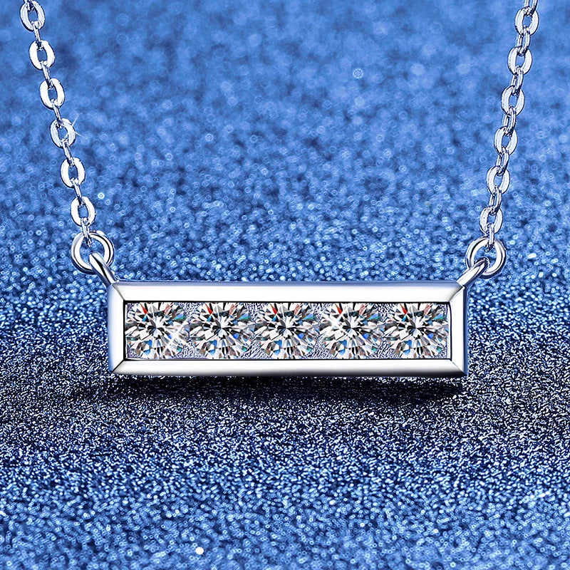 PT950 1Ct Infinity Necklace Vintage Full Diamond Collarbone Platinum Light Luxury Jewelry Hypoallergenic Women's Gift