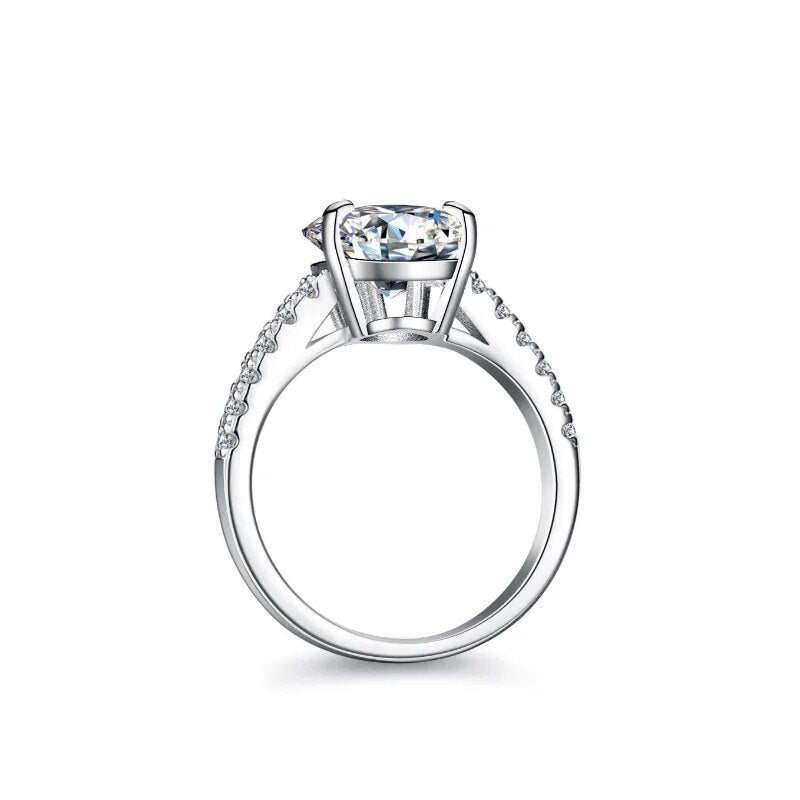 4 Carat Moissanite Engagement Rings