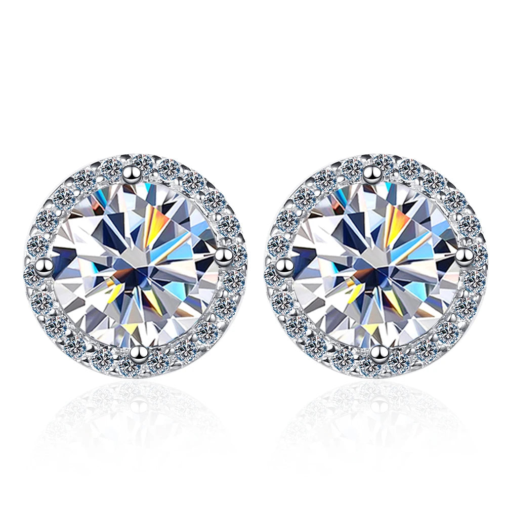 Colorful Moissanite Earrings