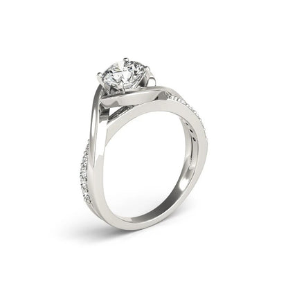 1 Carat D Color Moissanite Ring