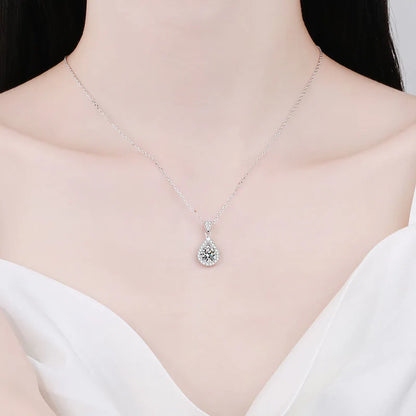 Moissanite Diamond Pendant Necklace