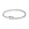 Moissanite Tennis Bracelet Diamond s925 Sterling Silver 18k D VVS1 Pear Cut