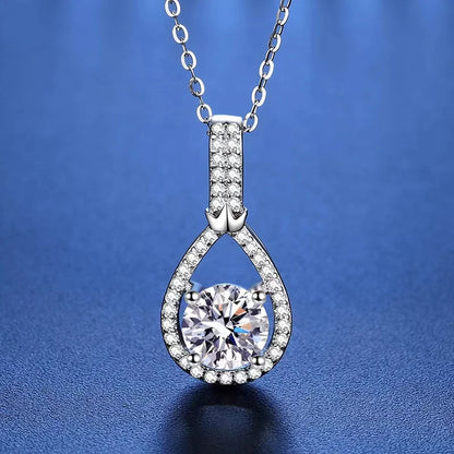 1ct  Moissanite Pendant Necklace