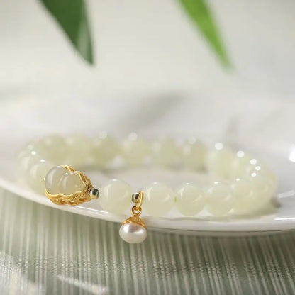 Natural Hotan Jade Bracelet