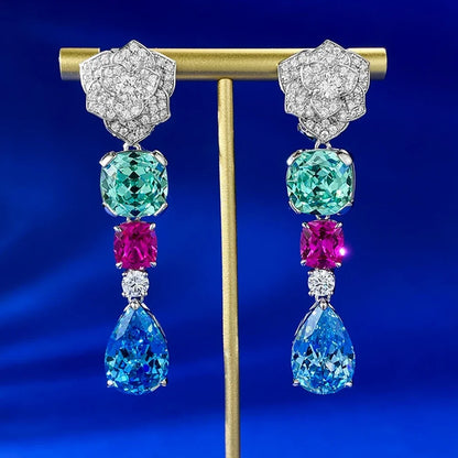 Moissanite Drop Earrings