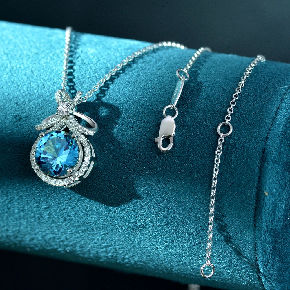 Cocktail Pendant Necklace Moissanite