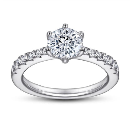 1 Carat Moissanite Diamond Ring