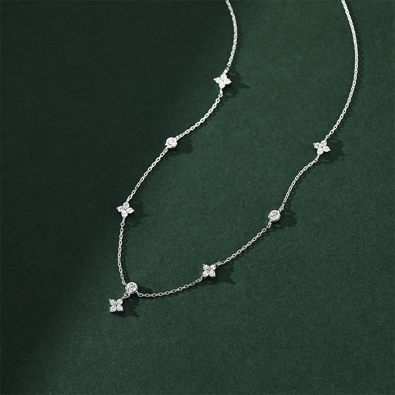 Moissanite Necklaces 2mm&3mm for Women