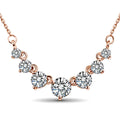 925 Moissanite Necklace For Women Certified With Chain New In Jewelry Anniversary Gift