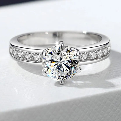 1 Carat Moissanite Diamond Classic Ring