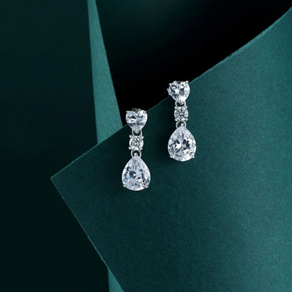 Moissanite Drop Earrings