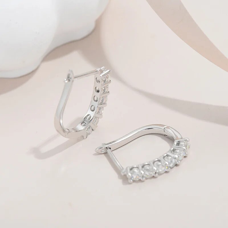 0.36-1.2ct Moissanite Clip Earrings