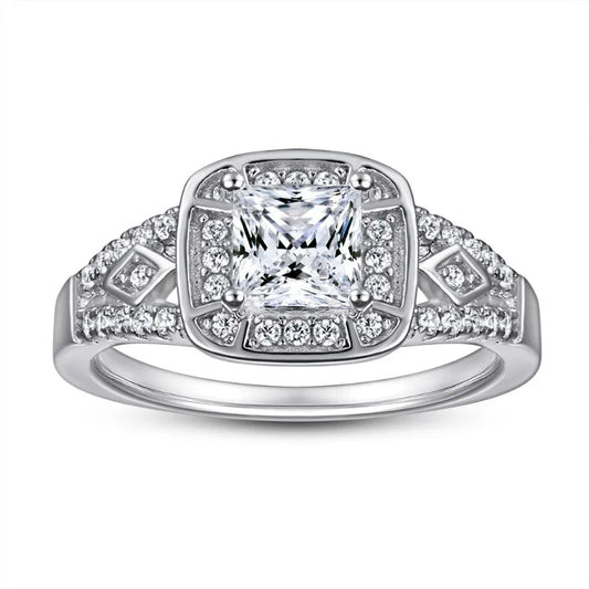 0.8 Carat Moissanite Ring