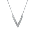 Daughter Birthday Gift 18K White Gold Victory Thanksgiving Necklaces 0.19CT Moissanite Diamond PT950 Platinum Christmas Women