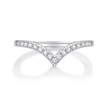 0.17ct Moissanite Lab Diamond Engagement Adjustable Ring