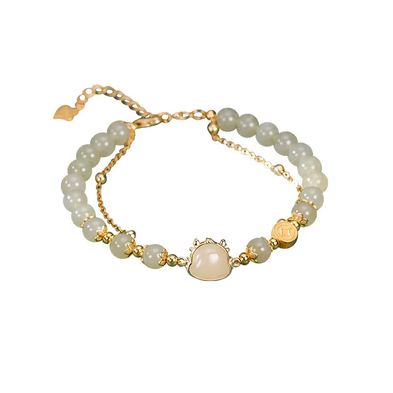 Natural Hotan Jade Bracelet