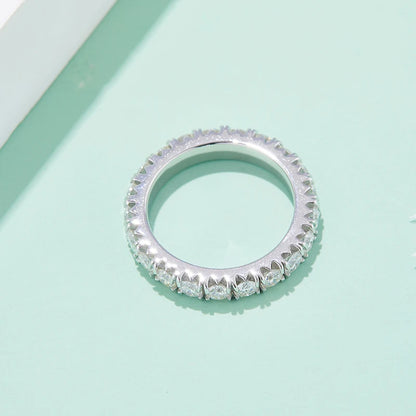 Moissanite Eternity Ring Wedding Band