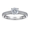 925 Sterling Silver Ring Women 1 Carat Moissanite Engagement Gift