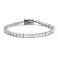 Moissanite Tennis Bracelet 3mm for Women 3 Claws Full Lab Diamond S925 Sterling Silver Plated White Gold Bracelets