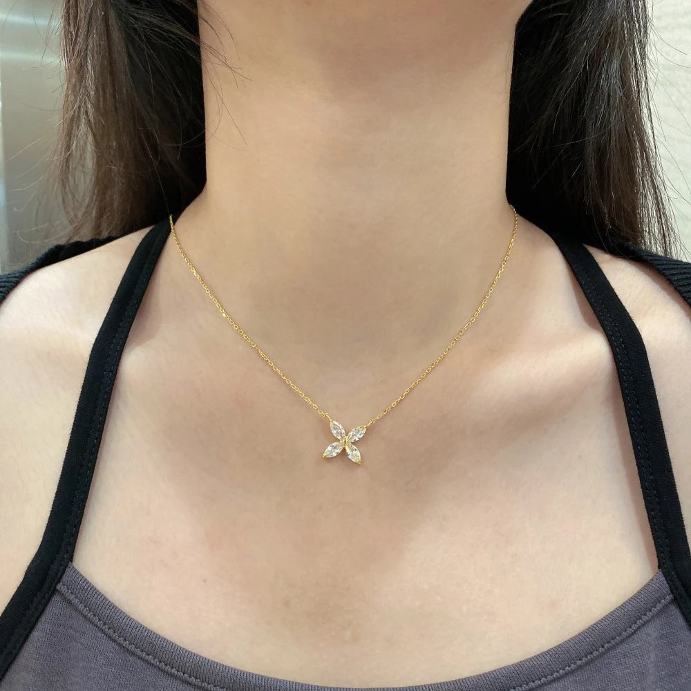 Moissanite Sparkling Cocktail Pendant