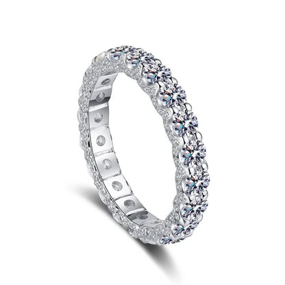 Platinum PT950 Moissanite Wedding Ring