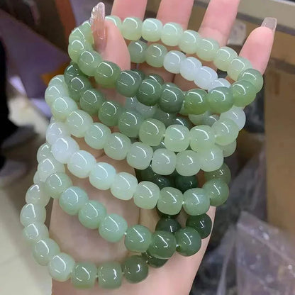 Natural Sunny Water Gradient Hetian Jade Bracelet