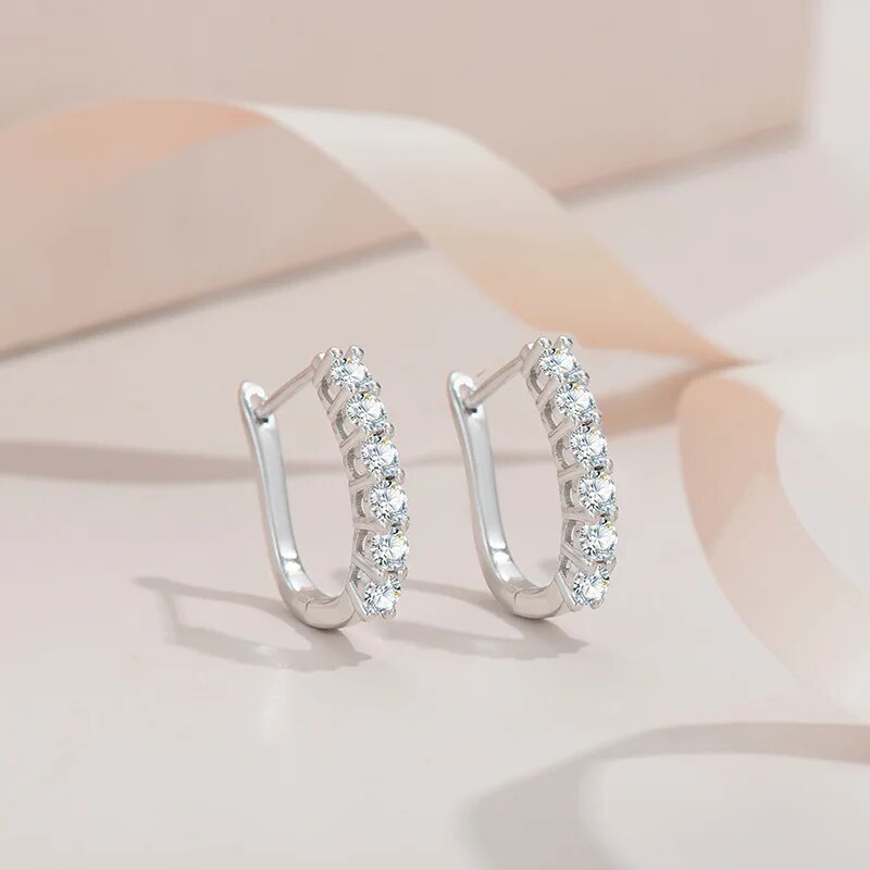 0.36-1.2ct Moissanite Clip Earrings