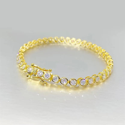 Moissanite Diamond Tennis Chain Bracelet