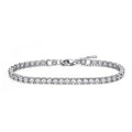 Moissanite Tennis Bracelet 3mm for Women Man Full Diamond Adjustable 15-20CM S925 Sterling Silver Jewelry GRA