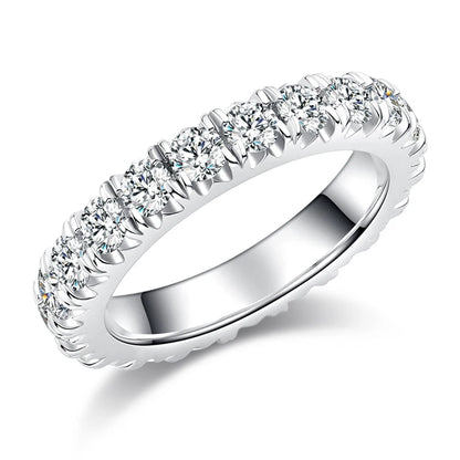 Moissanite Eternity Ring Wedding Band