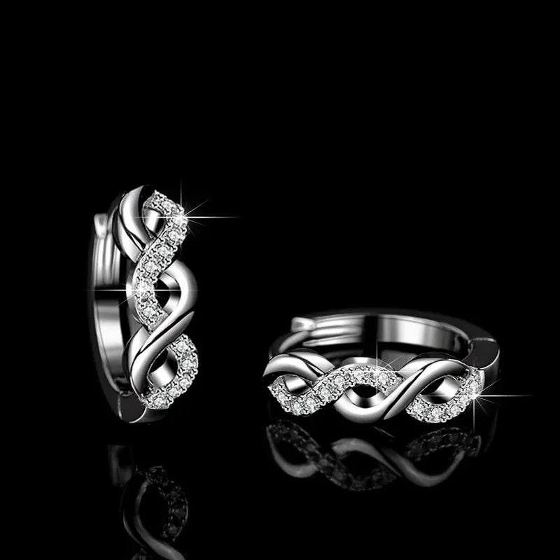 Moissanite Huggie Hoop Earrings | GRA Certified S925 Silver