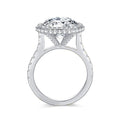 5ct D Color Big Moissanite Rings For Women Wedding Bridal S925 Sterling Silver Couples Ring Plated 18k