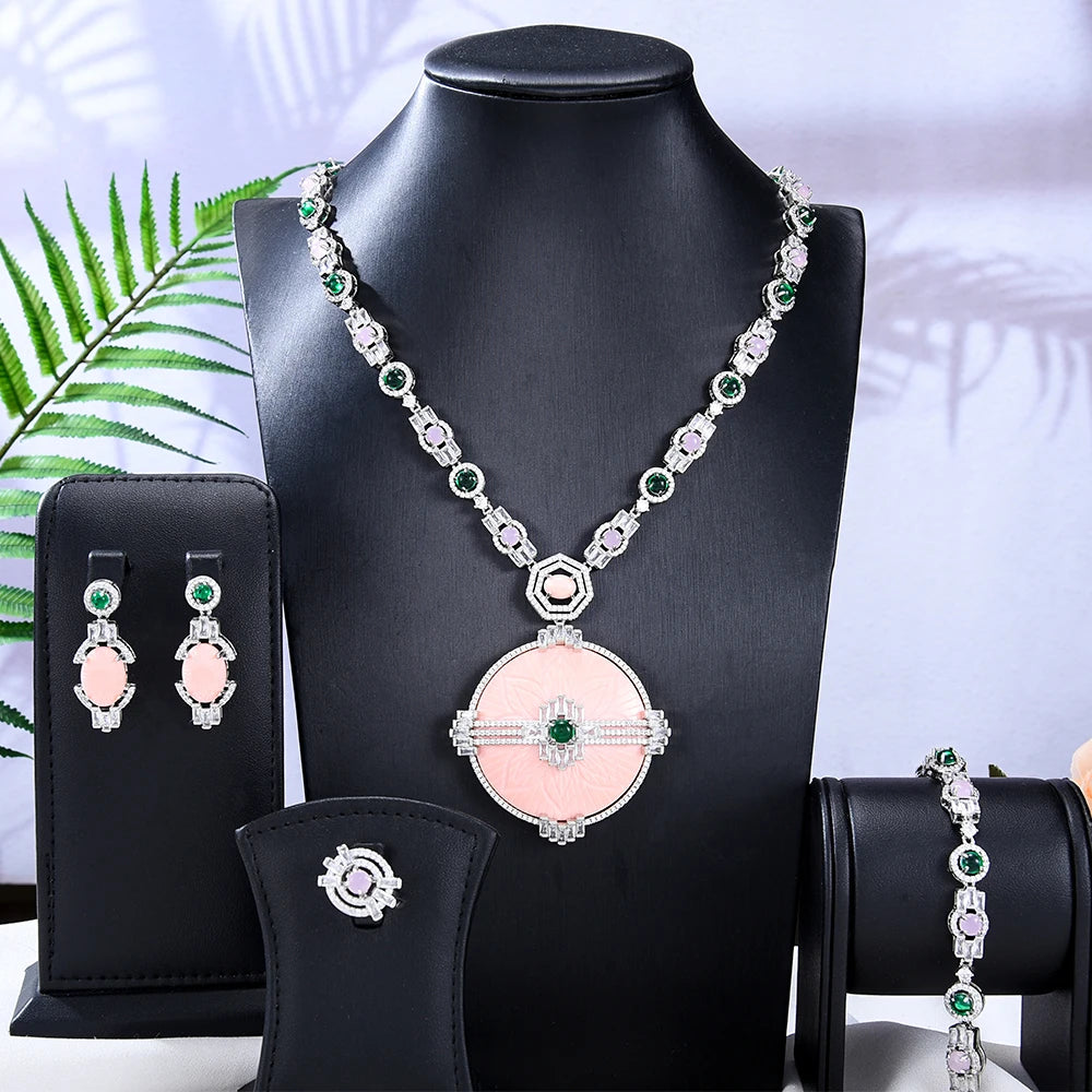 Luxury Gorgeous Shiny Bridal Jewelry set