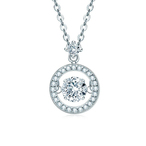0.5Carat Moissanite Engagement Necklace
