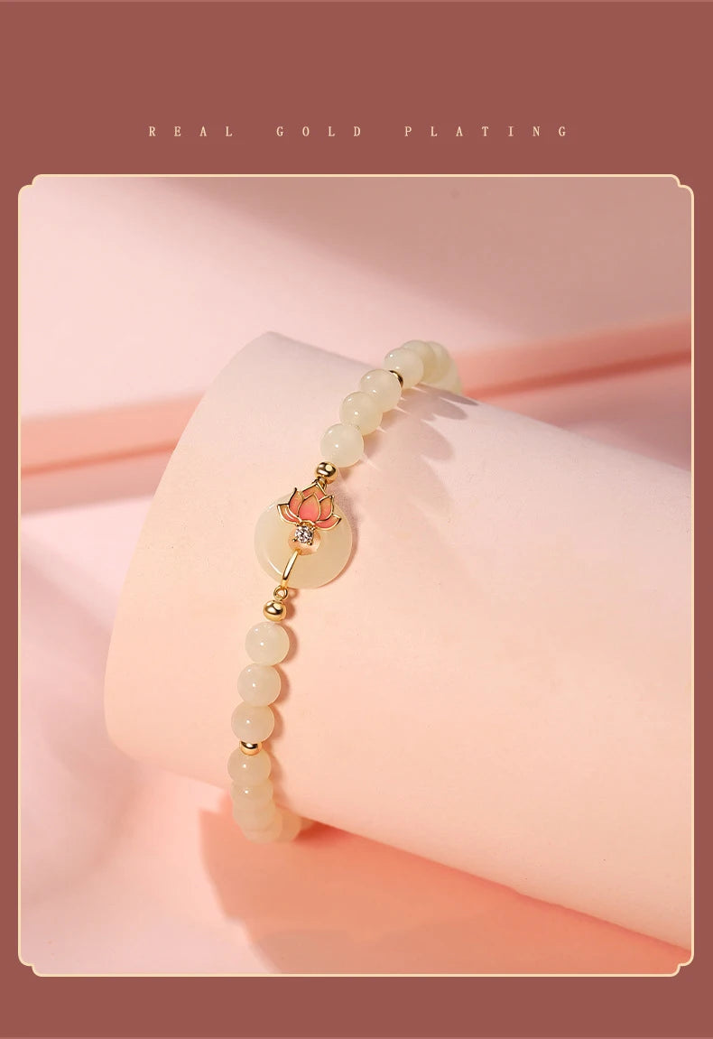 Hotan Jade Bracelet s925 Sterling Silver