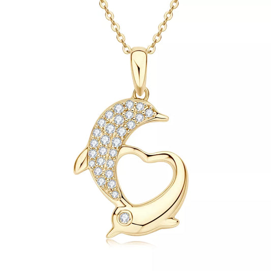 Moissanite Heart Necklaces